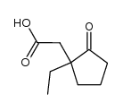 2-(1-ethyl-2-oxocyclopentyl)acetic acid结构式