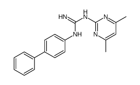 2-(4,6-dimethylpyrimidin-2-yl)-1-(4-phenylphenyl)guanidine结构式