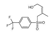 3-methyl-4-[4-(trifluoromethyl)phenyl]sulfonylbut-2-en-1-ol Structure