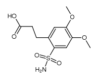 2-carboxyethylbenzene-4,5-dimethoxysulphonamide Structure