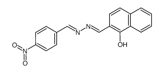 1-Hydroxynaphthalin-2-carbaldehyd-p-nitrobenzyliden-hydrazon结构式