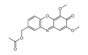 (6,8-dimethoxy-7-oxophenoxazin-2-yl)methyl acetate Structure