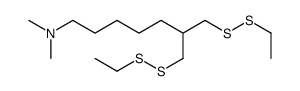 7-(ethyldisulfanyl)-6-[(ethyldisulfanyl)methyl]-N,N-dimethylheptan-1-amine Structure