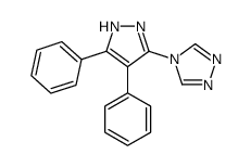 4-(4,5-diphenyl-1H-pyrazol-3-yl)-1,2,4-triazole结构式