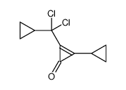 2-cyclopropyl-3-[dichloro(cyclopropyl)methyl]cycloprop-2-en-1-one Structure