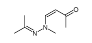 3-Butene-2-one, 4-(methyl(1-methylethylidene)hydrazino)- Structure