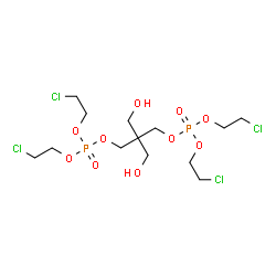 2,2-Bis[[[bis(2-chloroethoxy)phosphinyl]oxy]methyl]-1,3-propanediol结构式