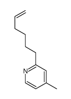 2-hex-5-enyl-4-methylpyridine Structure