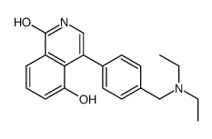 4-[4-(diethylaminomethyl)phenyl]-5-hydroxy-2H-isoquinolin-1-one Structure