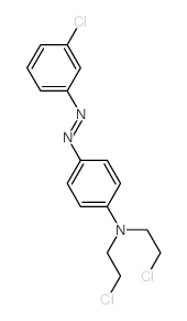 Benzenamine,N,N-bis(2-chloroethyl)-4-[2-(3-chlorophenyl)diazenyl]-结构式