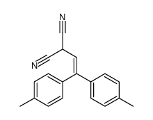 2-[2,2-bis(4-methylphenyl)ethenyl]propanedinitrile Structure