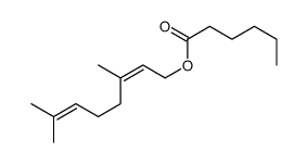 Neryl hexanoate Structure