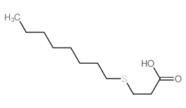 3-octylsulfanylpropanoic acid Structure