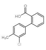 3-氯-4-甲基[1,1-联苯]-2-羧酸结构式