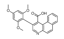 2-(2,4,6-trimethoxyphenyl)benzo[f]quinoline-1-carboxylic acid结构式