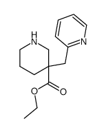 3-Pyridin-2-ylmethyl-piperidine-3-carboxylic acid ethyl ester Structure