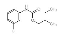 Carbamic acid, (3-chlorophenyl)-, 2-methylbutyl ester (9CI) structure