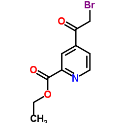 Ethyl 4-(bromoacetyl)-2-pyridinecarboxylate Structure