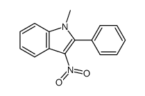 1-methyl-2-phenyl-3-nitro-1H-indole结构式