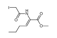 Methyl (Z)-2-(iodoacetamido)hex-2-enoate结构式