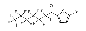 2-perfluorohexylcarbonyl-5-bromothiophene Structure