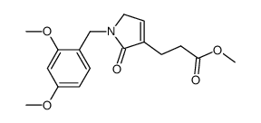 3-[1-(2,4-dimethoxybenzyl)-2-oxo-2,5-dihydro-1H-pyrrole-3-yl]-propionic acid methyl ester Structure