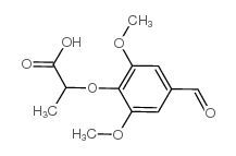 2-(4-formyl-2,6-dimethoxyphenoxy)propanoic acid Structure