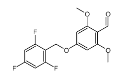 2,6-dimethoxy-4-[(2,4,6-trifluorophenyl)methoxy]benzaldehyde结构式