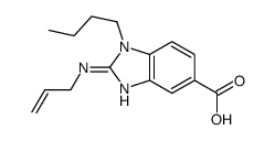 1-butyl-2-(prop-2-enylamino)benzimidazole-5-carboxylic acid结构式