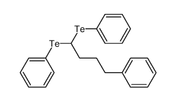 (4-phenylbutane-1,1-diyl)bis(phenyltellane) Structure