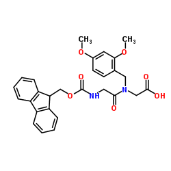 Fmoc-Gly-(Dmb)Gly-OH Structure