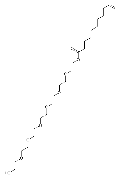 20-hydroxy-3,6,9,12,15,18-hexaoxaicos-1-yl undec-10-enoate Structure