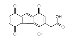 2-(4-hydroxy-1,5,8-trioxofluoren-3-yl)acetic acid Structure