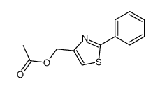 acetic acid-(2-phenyl-thiazol-4-ylmethyl ester)结构式