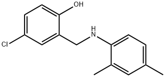 4-chloro-2-[(2,4-dimethylanilino)methyl]phenol结构式