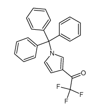 1-trityl-3-trifluoroacetylpyrrole Structure