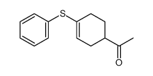 1-(phenylthio)-4-acetylcyclohexene结构式