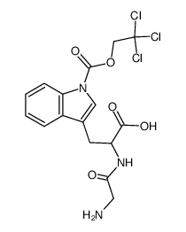 Na-glycyl-1-((2,2,2-trichloroethoxy)carbonyl)tryptophan结构式