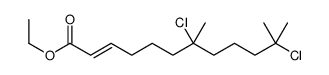 ethyl (E)-7,11-dichloro-7,11-dimethyldodec-2-enoate Structure