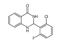 2-(2-chloro-6-fluorophenyl)-2,3-dihydroquinazolin-4(1H)-one Structure