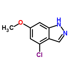 4-氯-6-甲氧基-1H-吲唑结构式