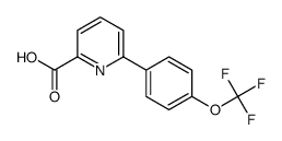 6-(4-(TRIFLUOROMETHOXY)PHENYL)PICOLINIC ACID structure