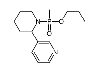 3-[1-[methyl(propoxy)phosphoryl]piperidin-2-yl]pyridine结构式