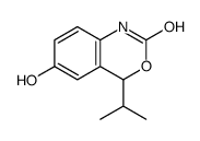 6-hydroxy-4-propan-2-yl-1,4-dihydro-3,1-benzoxazin-2-one结构式