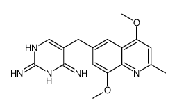 5-[(4,8-dimethoxy-2-methylquinolin-6-yl)methyl]pyrimidine-2,4-diamine结构式