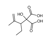 2-hydroxy-2-(2-methylpent-1-en-3-yl)malonic acid结构式