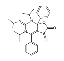 1,2,3,7a-Tetrahydro-1,3-diisopropyl-2-(isopropylimino)-4,7a-diphenylfuro[2,3-d]pyrimidine-5,6-dione picture