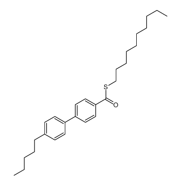 S-decyl 4-(4-pentylphenyl)benzenecarbothioate结构式