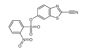 (2-cyano-1,3-benzothiazol-6-yl) 2-nitrobenzenesulfonate Structure