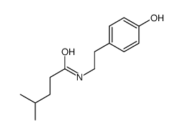 N-[2-(4-hydroxyphenyl)ethyl]-4-methylpentanamide结构式